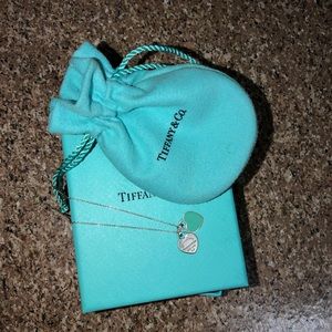 Return to Tiffany Mini Double Heart Tag Pendant